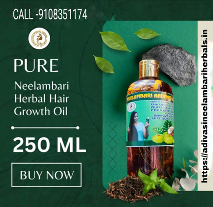 ADIVASI HAKKI PIKKI NEELAMBARI HERBAL HAIR OIL